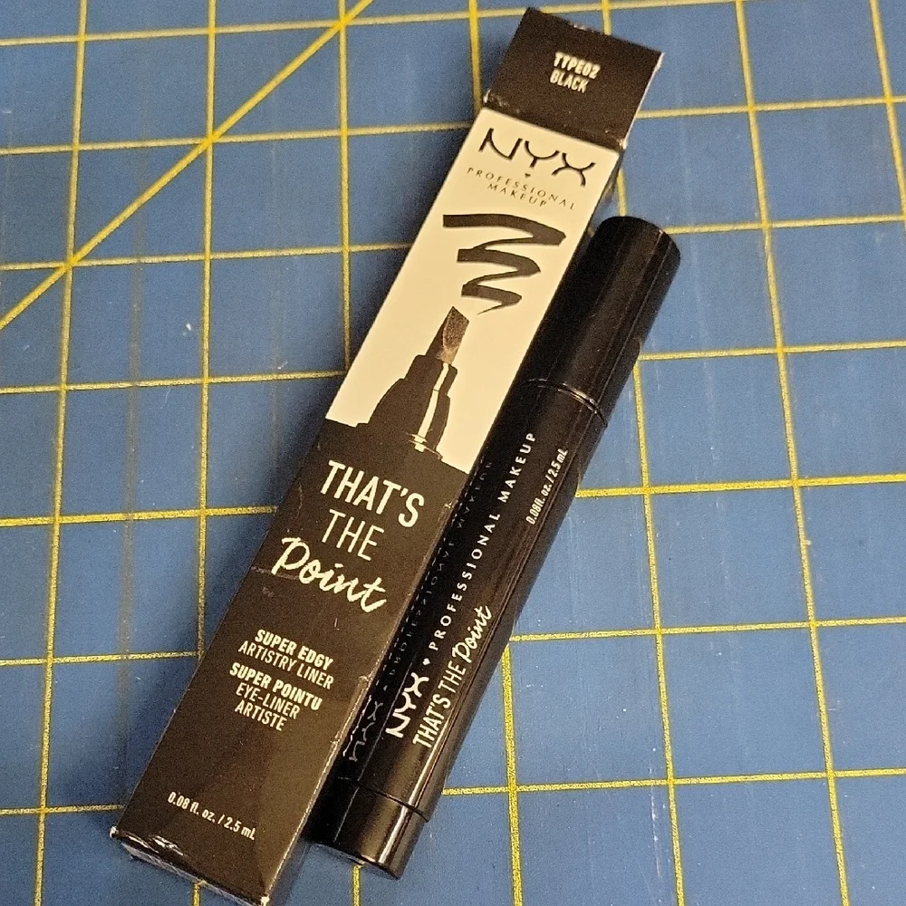 NYX That's The Point Super Edgy Artistry Black Eyeliner New In Box
